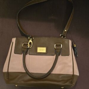 Brown and Pink Women's Bag